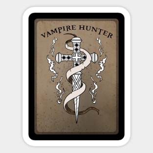 Vampire Hunter Sticker